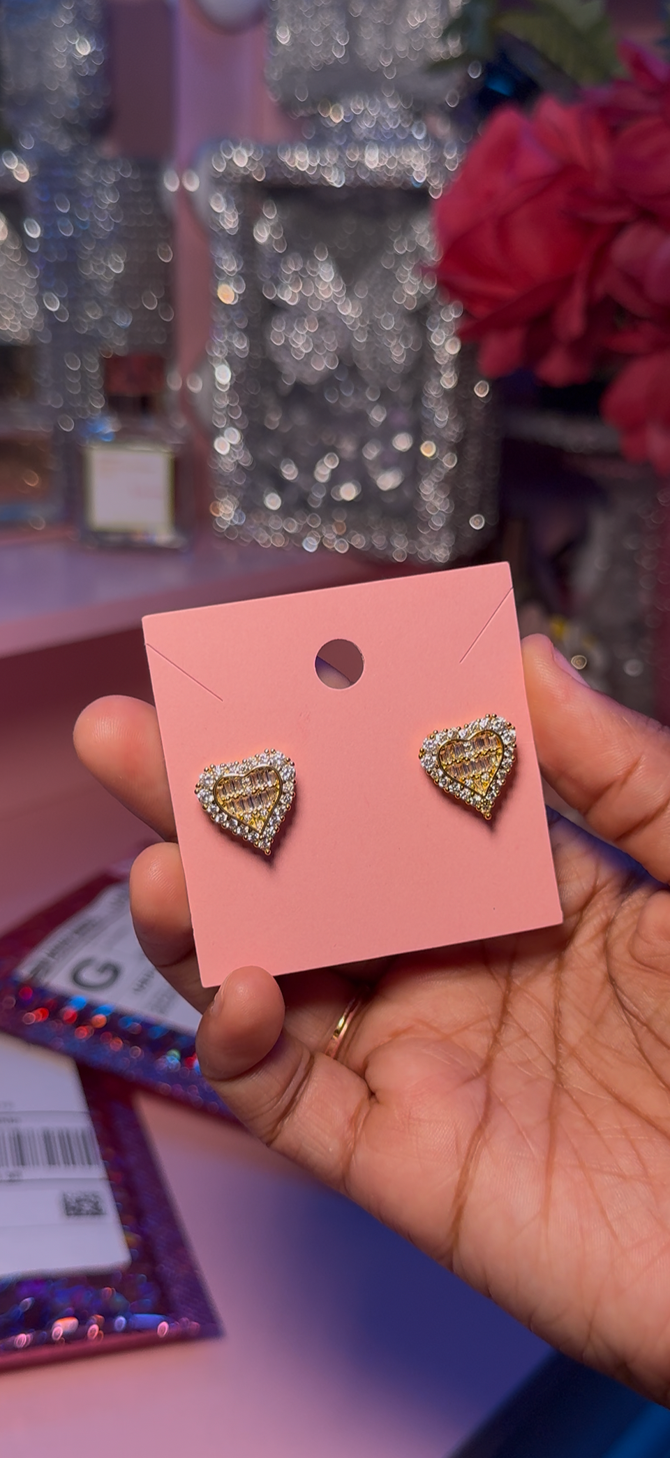Heart Stud Earrings